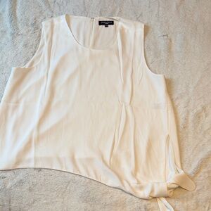 Essentials Cream Sleeveless Blouse